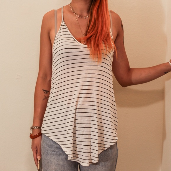 Striped flowy tank - Picture 2 of 3